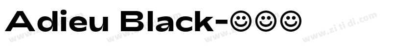 Adieu Black字体转换